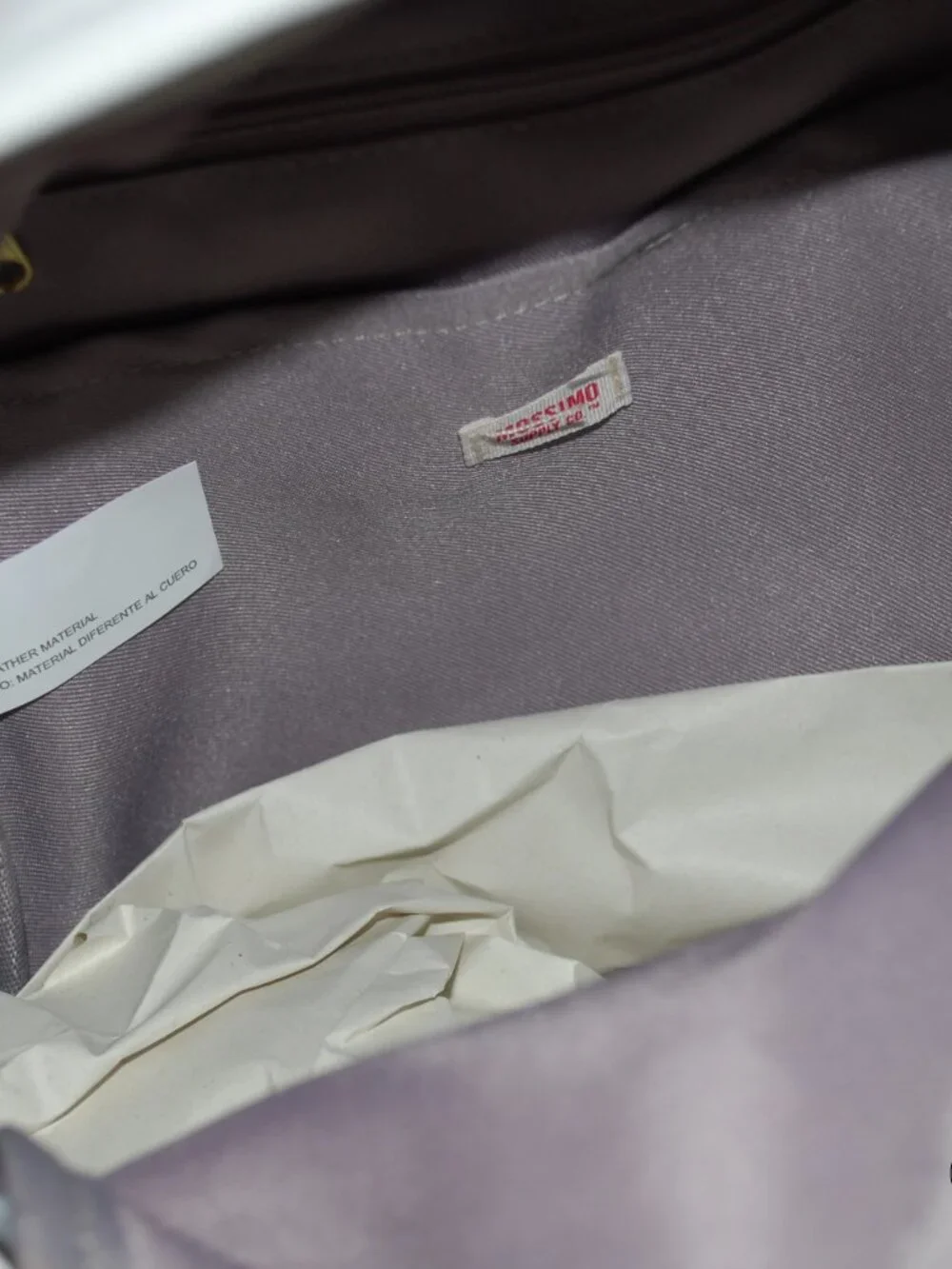 Mossimo White Backpack